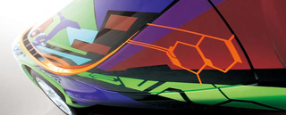 Illustration for article titled Neon Genesis Evangelion Turned into a Hideous Japanese Car